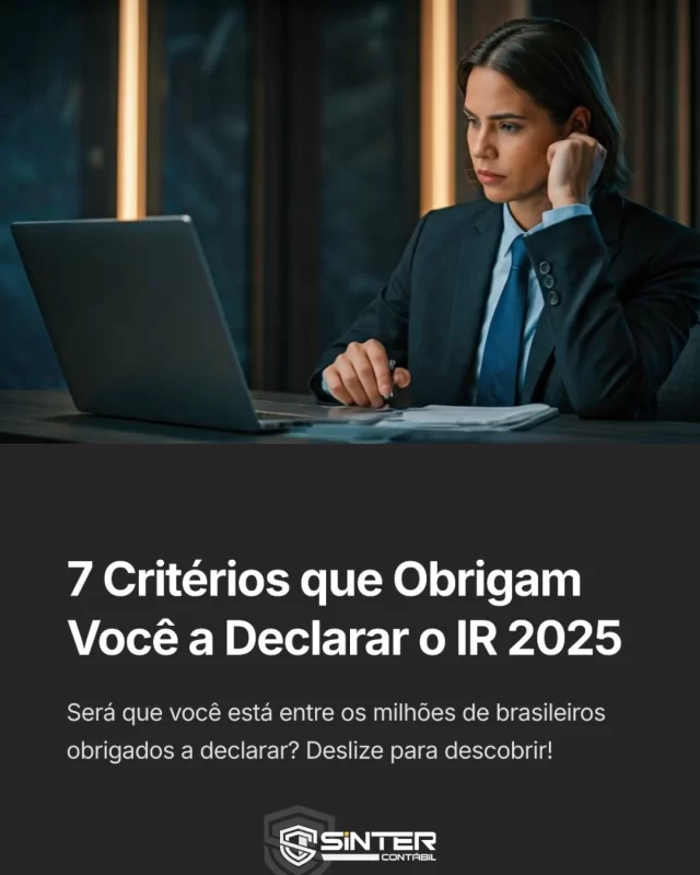 📢 Imposto de Renda 2025 📢

O prazo já começou! 📅 De 17/03 a 30/05 , não deixe para a última hora.

Nós, da Sinter , estamos prontos para te ajudar com sua declaração de forma segura e sem complicações! ✅

📞 Entre em contato e evite dores de cabeça!

#ImpostoDeRenda2025 #declaresemcomplicação
